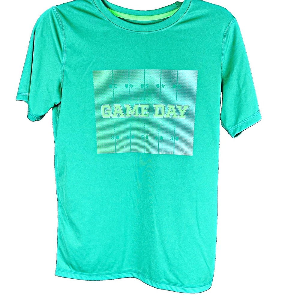 All in Motion Youth  XL Green Graphic Logo Crew Neck Short Sleeve T-Shirt